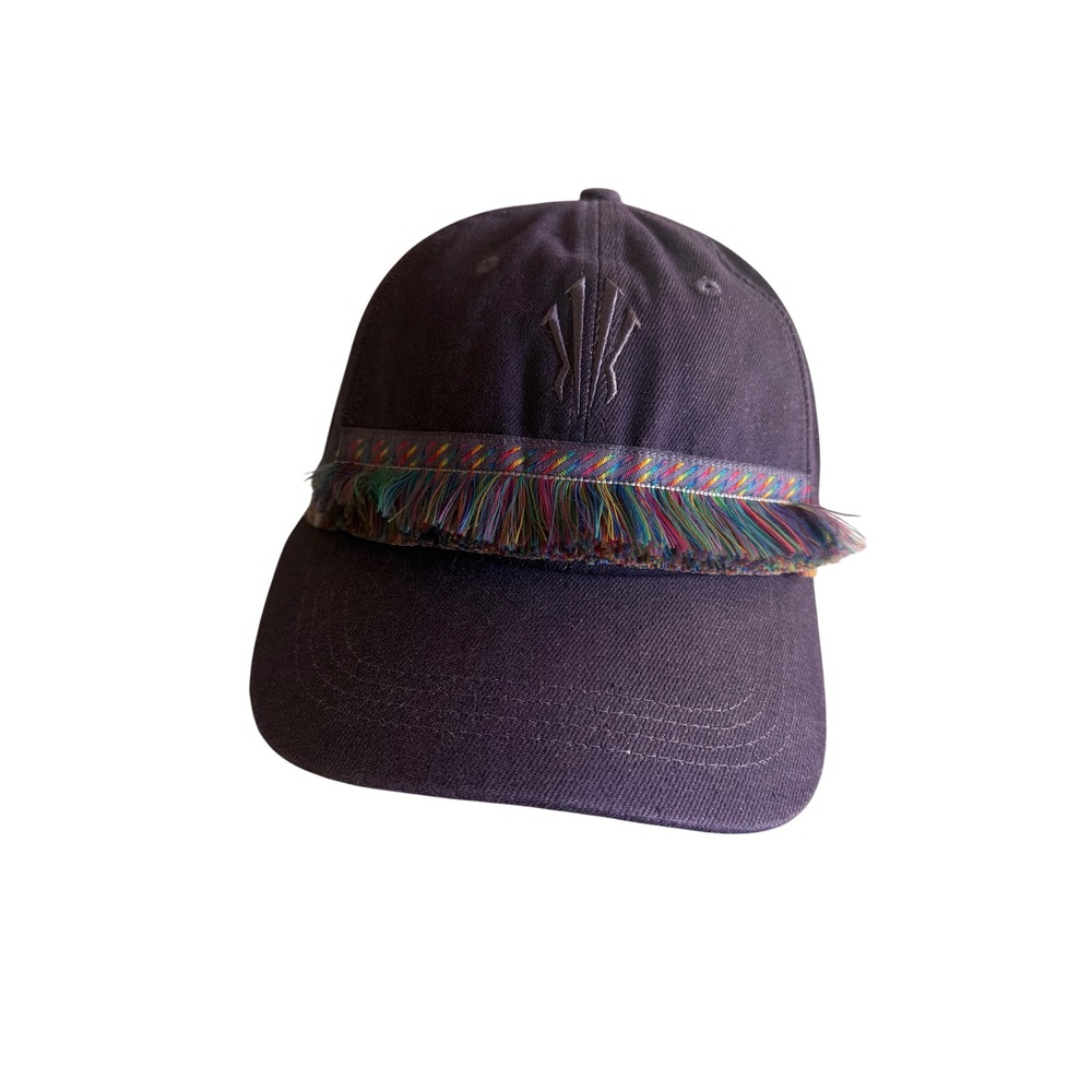 Anta Baseball Cap Purple Fringe Detail 592533504-1 Embroidered Streetwear Hat